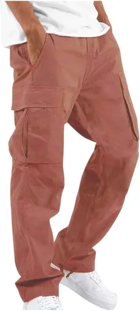 Cargo Pants for Men Tactical Relaxed Straight Fit Pant Casual Outdoor Hiking Jogger Classic Pants with Multi Pockets