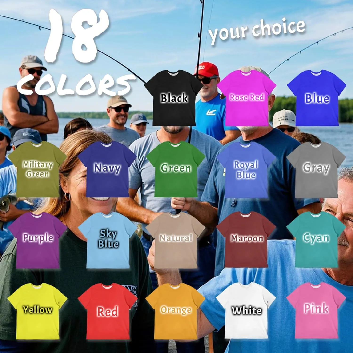 Custom T Shirts Add Your Logo,Text,Photo,Custom Shirts Unisex Print Personalized T Shirt Gifts