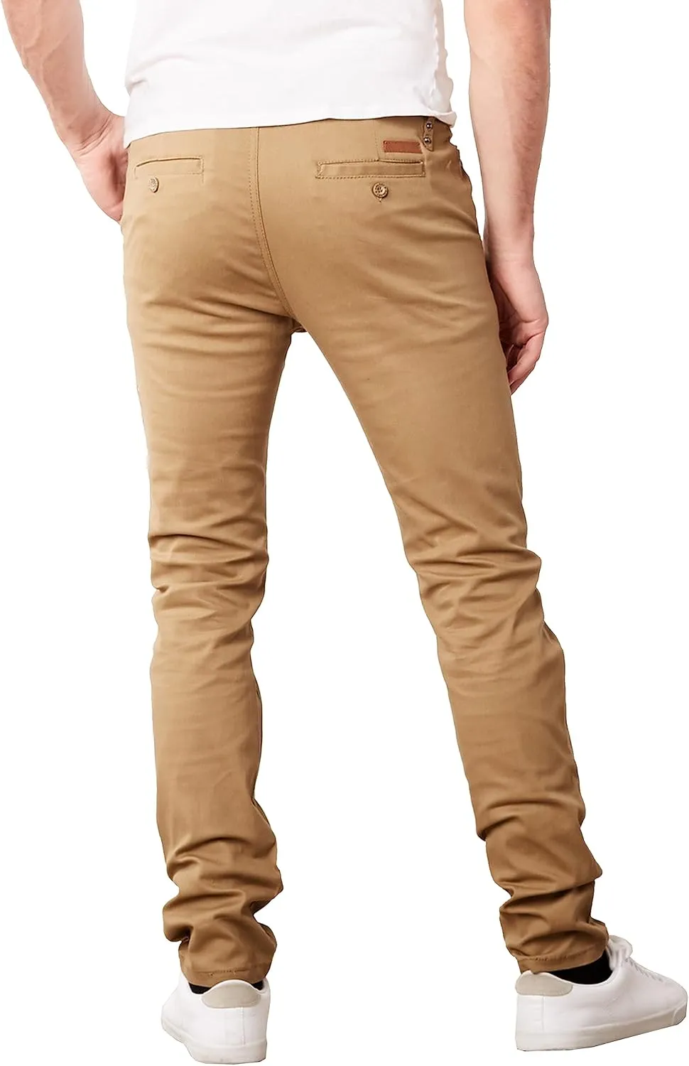 Galaxy by Harvic Mens Slim Fit Cotton Stretch Chino Pants
