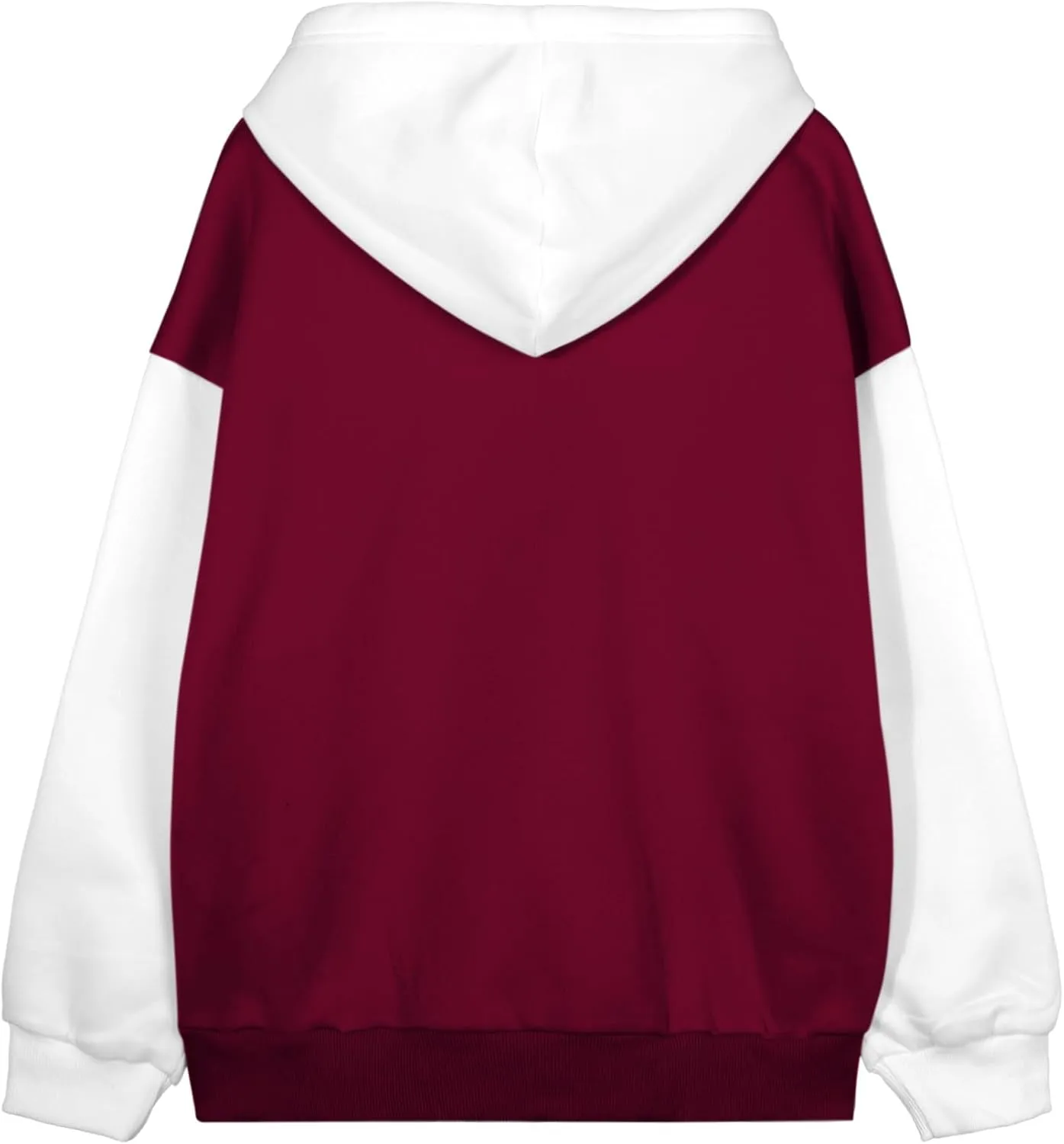 Hilinker Women's Cute Color Block Hoodie Casual Long sleeve Pullover Sweatshirt