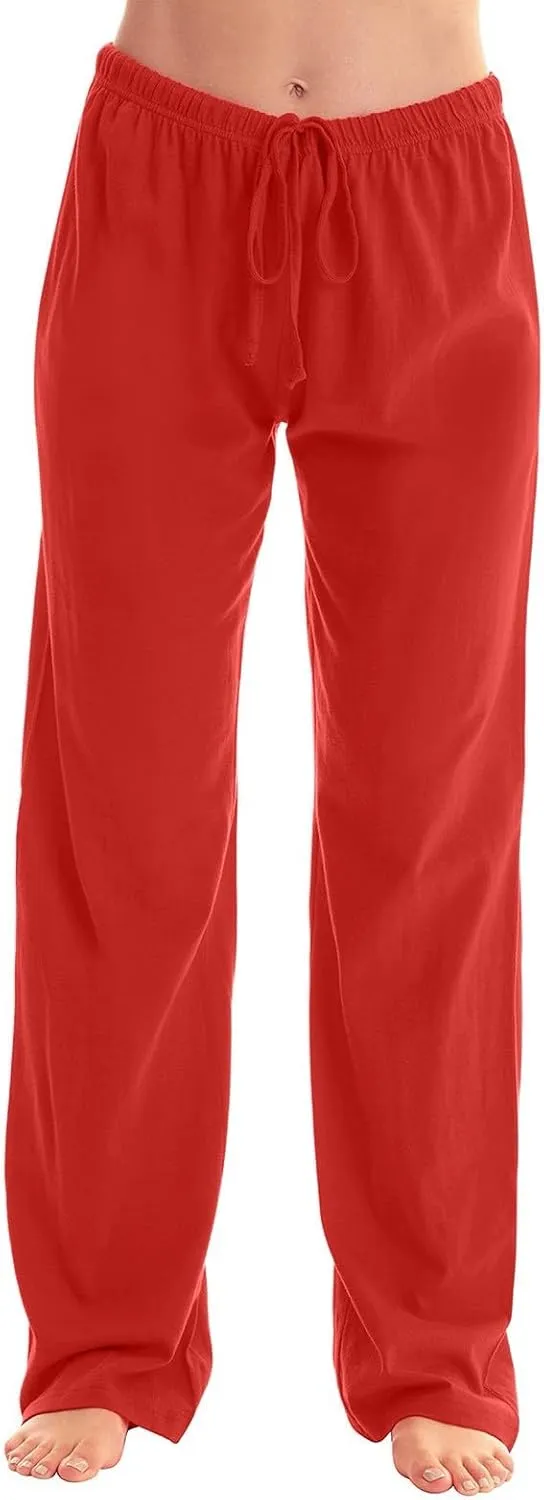 Ladies Drawstring Solid Color Casual Dressy Loose Fit Fashion Pants