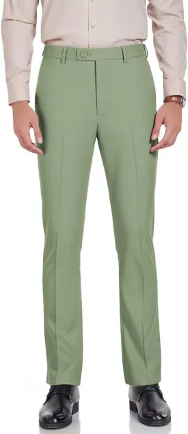 Men's Slim Fit Dress Pants Stretch Casual Pants Mens Work Slacks
