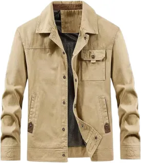 Men's Warm Windproof Bomber-Style Jacket and Coat Casual Wear
