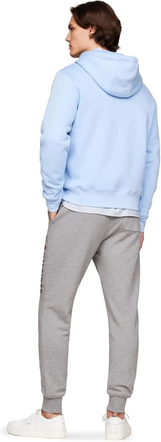 Tommy Hilfiger Men's Medium Weight Fleece Hoodie Sweatshirt with Embroidered Logo, Also Available in Big & Tall
