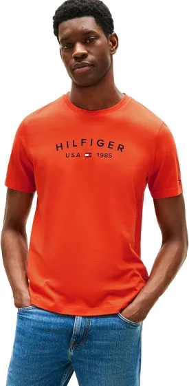 Tommy Hilfiger Men's Short Sleeve Cotton Graphic T-Shirts with Printed Logo