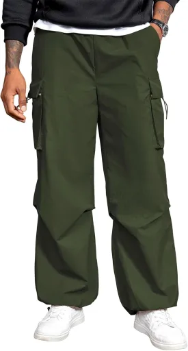 Zando Men's Cargo Pants Baggy Joggers Cargo Pant Oversized Trendy Casual Parachute Pants Mens Waterproof Hiking Pants